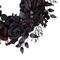 24" Burgundy & Black Roses with Spiders Halloween Wreath